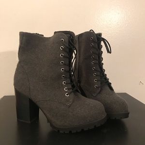 Lane Bryant grey boots
